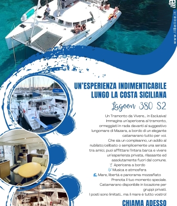 Scopri la Costa Siciliana sul nostro Catamarano